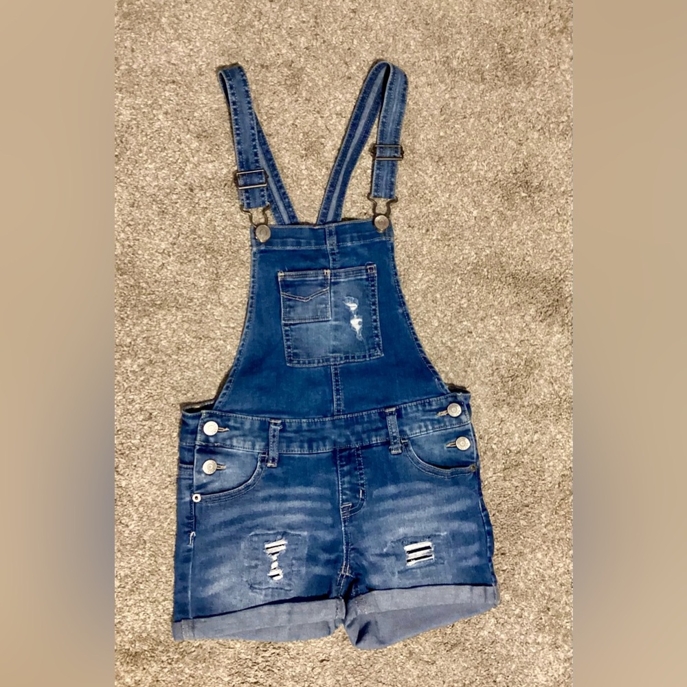 Justice Blue Denim Overalls for Kids